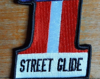 USA #1 Street Glide Motorcycle Biker Iron On Embroidered Racing Patch