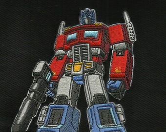 Robot with Gun Iron On Patch