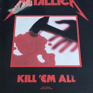 PATCH METALLICA Kill Em All - Woven Canvas Sew On Battle Jacket Back