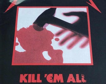LARGE PATCH METALLICA Kill Em All - Woven Canvas Sew On Battle Jacket Back