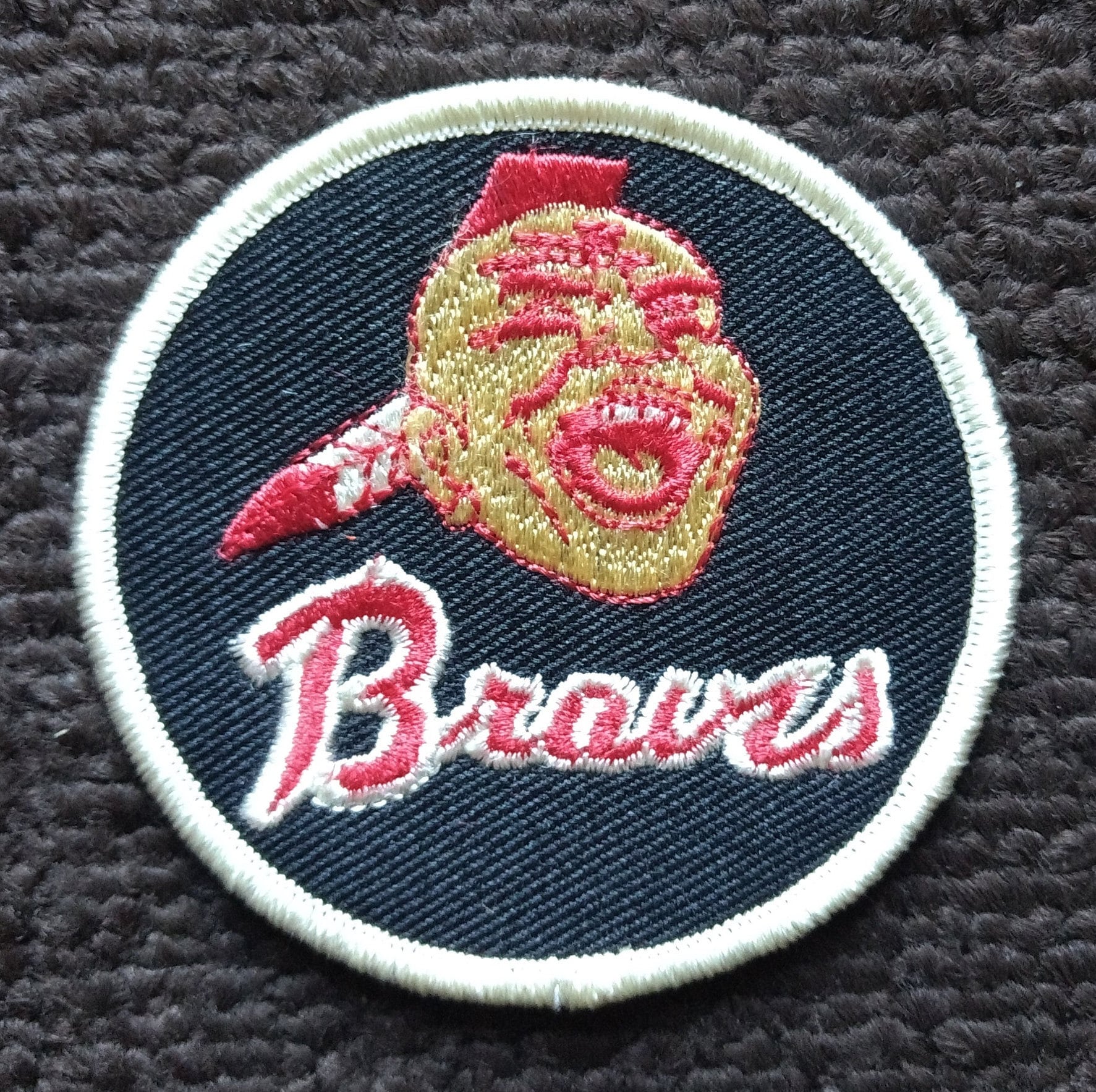 Vintage Atlanta Braves Sports Collectors Embroidered Sew on 