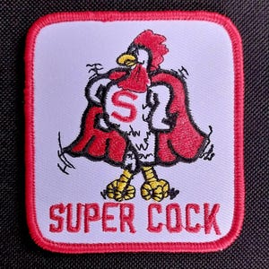 Parche de motociclista estilo vintage SUPER C@CK OUTLAW para coser
