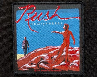 RUSH Hemishperes Band Album Cover Lizensiertes Sew On Battal Jacket Gesticktes Patch