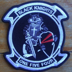 F-14 Tomcat Black Knights VF One Five Four Fighter Squadron Collectors Patch