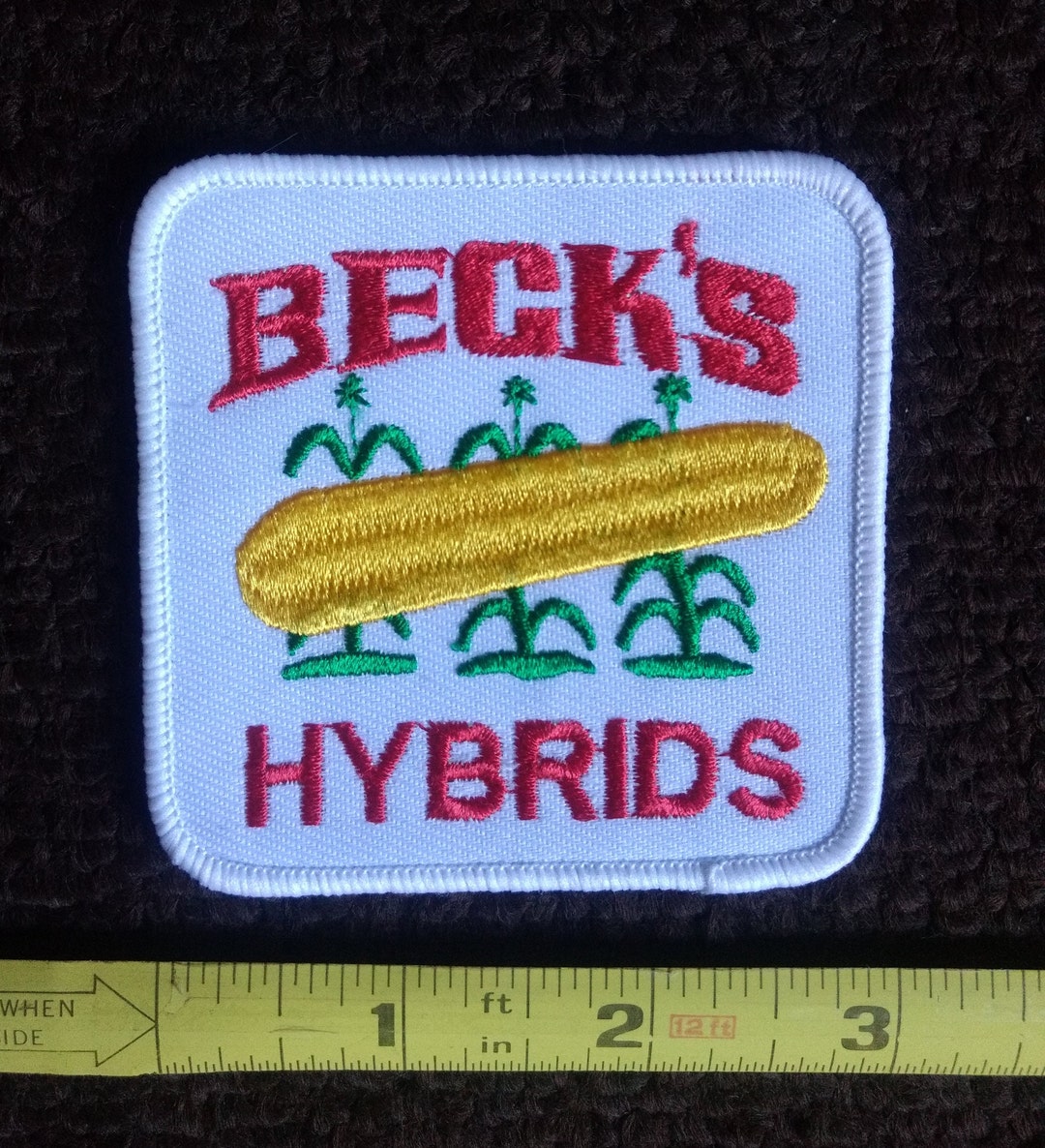 Beck Patch BECK'S Hybrid Corn Farming Tractor Hat Sew on Patch Good Ol' Boy - Etsy