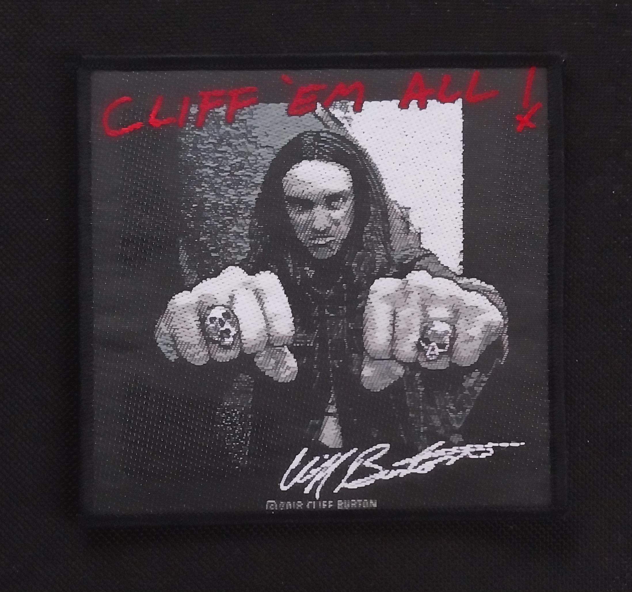 thumbnail image 2 of Cliff Burton Metallica Patch – Embroidered, Iron-On, Made In USA – High Quality, Single Patch 2 of 3