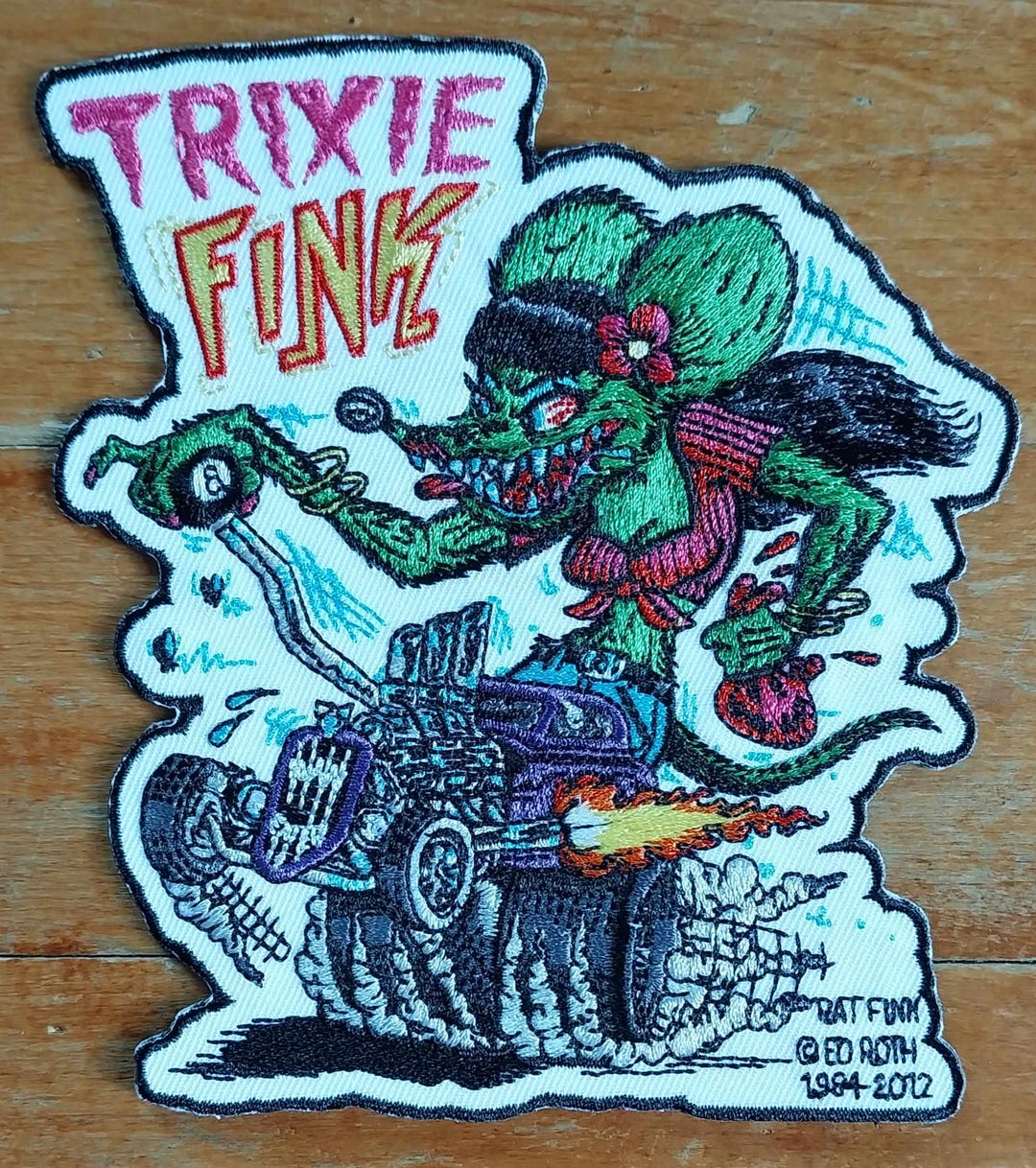 Fully Licensed Ed Roth Rat Fink Trixie Fink Hot Rod Biker Motorcycle ...