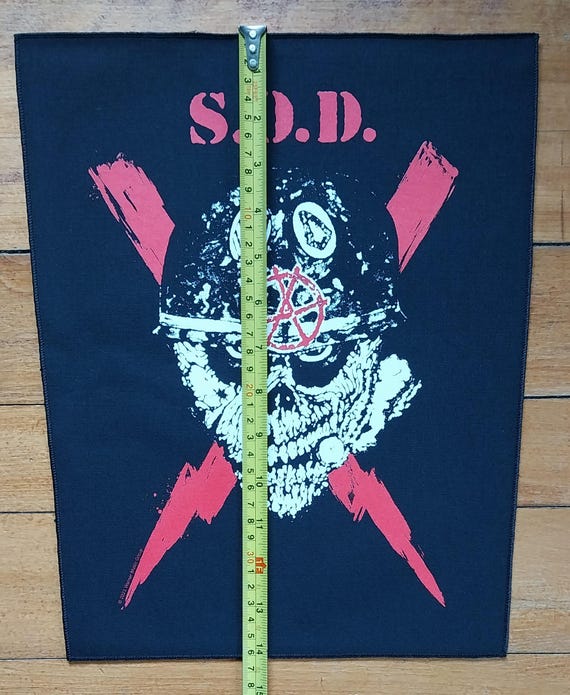 Licensed S.O.D. Stormtroopers of Death Large Sew on Battle Jacket