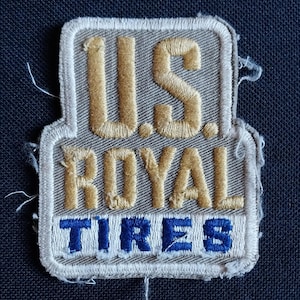 Vintage US Royal Tires Automotive Collectors Patch - Embroidered Sew On