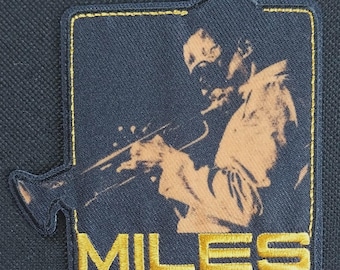 Licensed MILES DAVIS Iron On Patch: Trumpet Jazz Musician Music Band