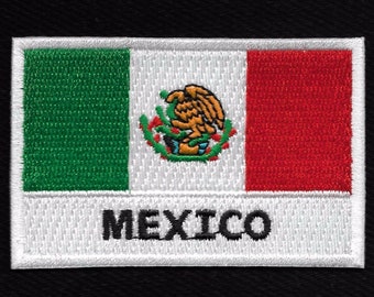 メキシコ アイロン接着式メキシコ国旗パッチ