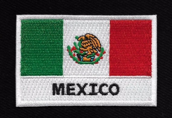 MEXICO Iron on Mexican Flag Patch 