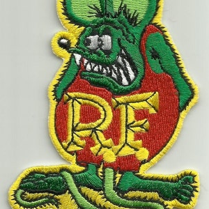 OFFICIALLY LICENSED ED "Big Daddy" Roth Rat Fink Hot Rod Patch Green & Red