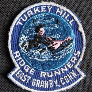 RARE Vintage Turkey Hill Ridge Runners East Granby Connecticut Collectors Patch - Embroidered Sew On