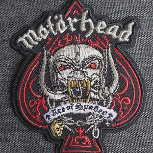 Licensed Motorhead Ace of Spades Card Motörhead Iron On Battle Jacket Patch