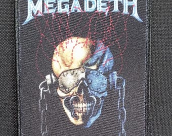 Licensed MEGADETH Heavy Metal Thrash Rock Group Music Iron On Band Patch ~ Vic Bloodlines