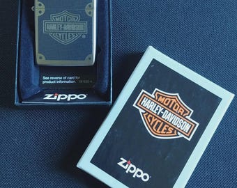Harley-Davidson Motorcycles Bar Shield Logo Zippo Cigarette Lighter - Unfired NEW - 2021