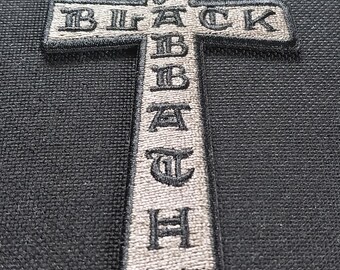 BLACK SABBATH - Fascia in metallo pesante 4 ricamato ferro su patch rock BLACK SABBATH - Fascia in metallo pesante 4 ricamato ferro su patch rock