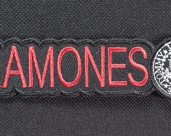 RAMONES Punk Rock Licensed Music Band Patch - Seal and Logo