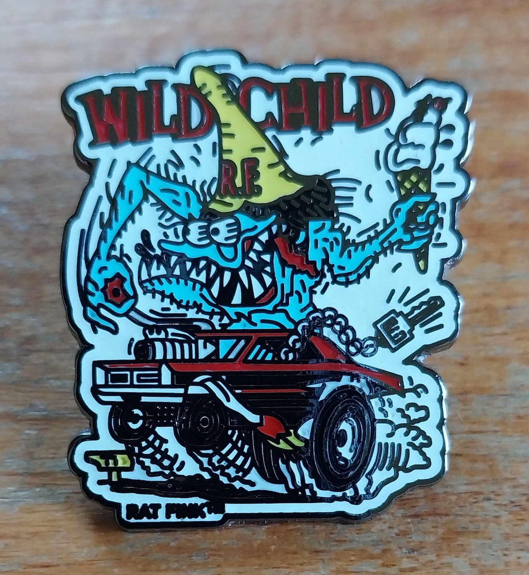 Ed Big Daddy Roth Rat Fink Wild Child Lapel Pin Fully Licensed, image size:1080x1174