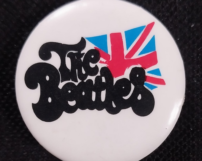 The Beatles Vintage Rock Band Logo Album Pin Button Badge - British ...