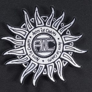 Licensed Alice In Chains Music Band Iron On Battle Jacket Patch