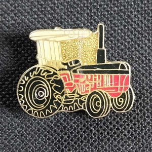 Vintage Tractor Enamel Hat Tie Tac Shirt Jacket Vest Lapel Pin