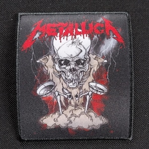 Licensed METALLICA Skeleton Poster Band Album Art Band Music Patch - Iron ON