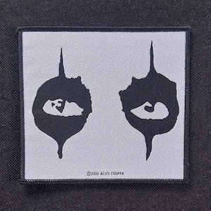 Licencjonowana naszywka na album zespołu ALICE COOPER Eyes Band Song Art Band Music Woven Sew On Battle Jacket