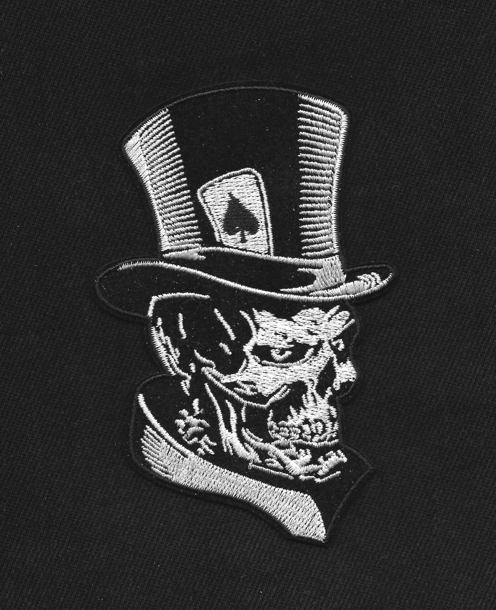 Skull Top Hat Ace of Spades Biker Jacket Outlaw Motorcycle Etsy