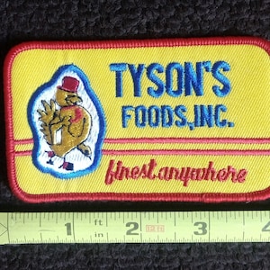 Tyson&#39;s Foods, Inc. Finest Anywhere Chicken Food Collectors Patch