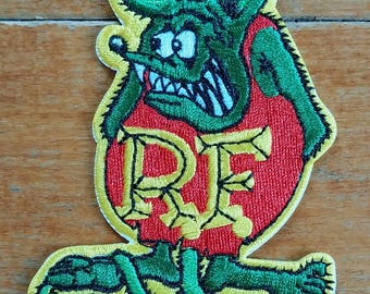 OFFICIALLY LICENSED ED "Big Daddy" Roth Rat Fink Hot Rod Patch Green & Red