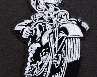 Outlaw Dirty Dog Biker MC Club gesticktes Aufbügler Motorradjacke Biker Weste PATCH