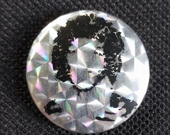 Echte vintage jaren 80 originele Jimi Hendrix Prism pin pinback button badge gemaakt in Engeland