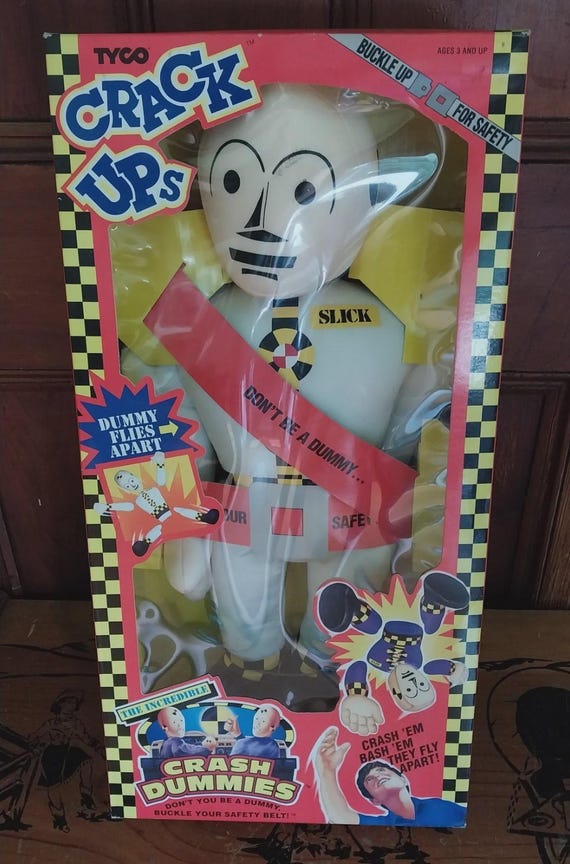 TYCO Crack Ups Crash Test Dummies SLICK Figure New in Box Read