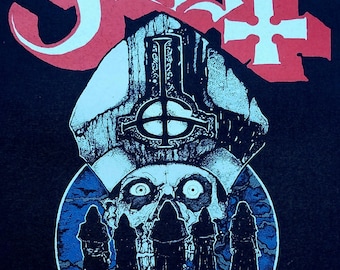 Licensed GHOST Large Woven Heavy Metal Thrash Rock Band Battle Jacket Back Patch