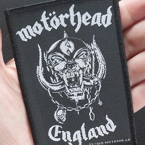 Licensed Motorhead England Motörhead Woven Sew On Battle Jacket Band Patch