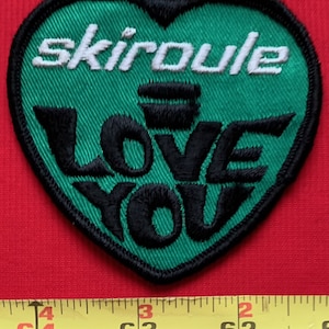 Vintage Skiroule Snowmobile RACING Embroidered Winter Jacket Sew On Collectors Patch