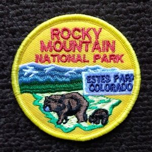 Rocky Mountain National Park - Estes Park Colorado - Travel Souvenir Embroidered Sew On Collectors Patch