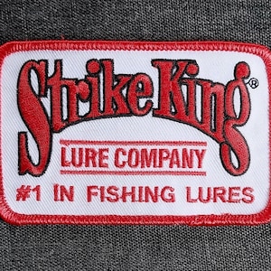 Strike King Fishing Lures Sew On Embroidered Collectors Patch