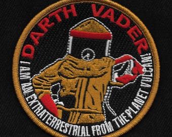 I Am An Extraterrestrial From The Planet Vulcan! Darth Vader Back to the Future Patch
