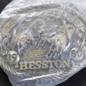 1980 HESSTON National Finals Rodeo Western Cowboy NFR Limited Edition Adult Belt Buckle