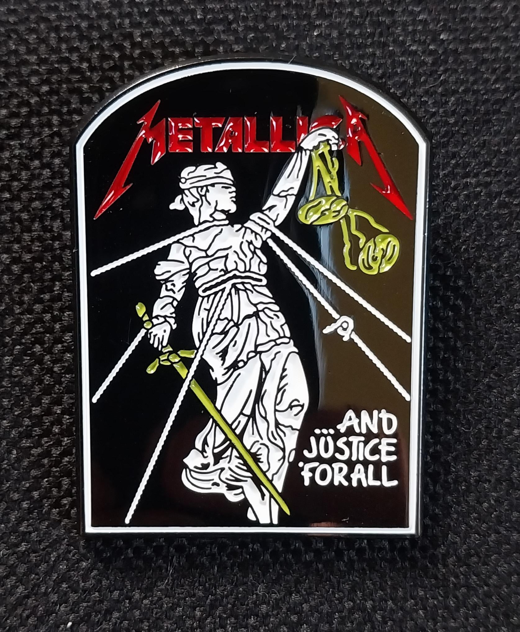 Licensed METALLICA and Justice for All Tombstone Enamel Heavy