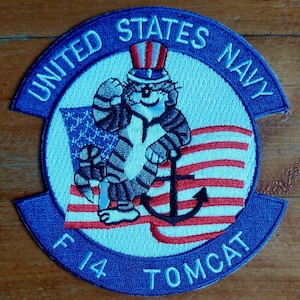 F-14 Tomcat United States Navy VF Fighter Squadron Collectors 4.25 Inch Patch