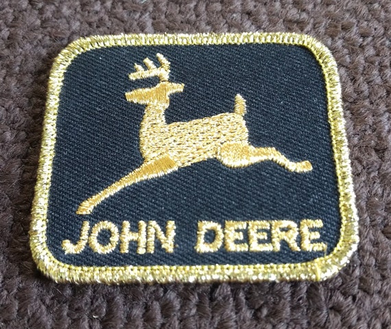 Vintage John Deere Metallic Gold Threading Embroi… - image 4