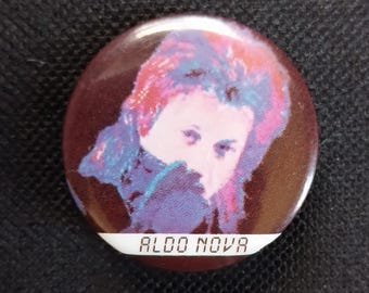 True Vintage Original 1983 Aldo Nova Rock Guitarist Band Album Pin Button Badge Pinback