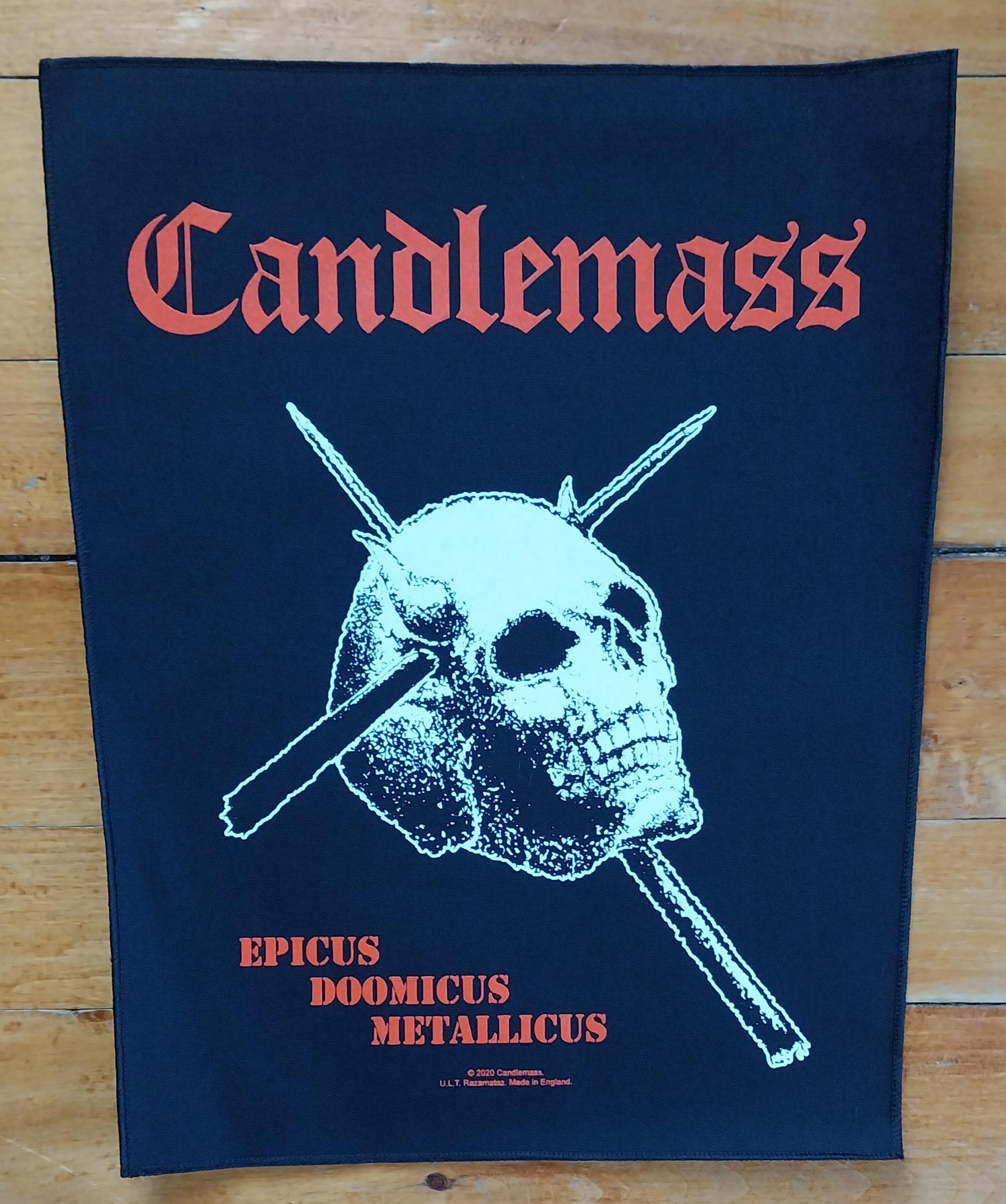 Licensed CANDLEMASS Epicus Doomicus Metallicus LARGE Woven Heavy
