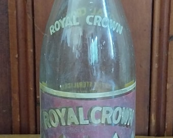 Vintage Royal Crown RC Cola Nehi Bottling ACL Glass Soda Bottle