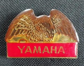 Vintage Yamaha Emaille Adelaar PIN Pinback Biker Motorcycle Old School Badge