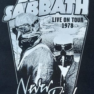 Licensed BLACK SABBATH ~ Never Say Die! Woven Large Sew On Battle Jacket Back Patch